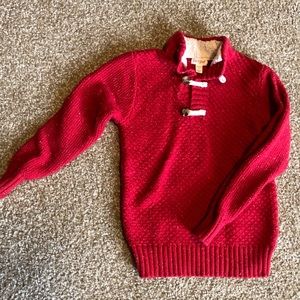 Boys Cat and Jack red Holiday Sweater